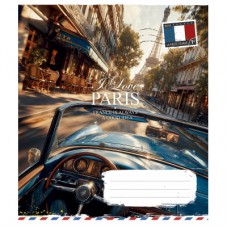 Зошит Школярик I love Paris 36 аркушів клітинка (036-3615K)