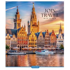 Зошит Школярик Join Travel 60 аркушів клітинка (060-3680K)