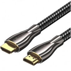 Кабель мультимедійний HDMI M to HDMI M 15.0m V2.0 4K60Hz braided zinc alloy black Vention (ALMBN)