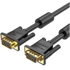 Кабель мультимедійний VGA M to VGA M 25.0m ferrite black Vention (DAEBS)