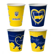 Стакани одноразові Україна PATRIOT паперові 250 мл 50 шт (CUP250PAT)