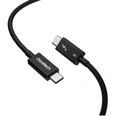 Дата кабель USB-C to USB-C 1.0m Thunderbolt 5 Intel certified Choetech (A3011)