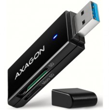 Зчитувач флеш-карт AXAGON USB-A 3.2 to SD/microSD 5Gbps black (CRE-S2N)