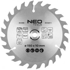 Диск пильний Neo Tools по дереву 150x10-24 1.6мм (55-666)