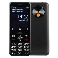 Мобільний телефон 2E E280 2025 Black + Батарея (794300868957)