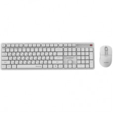 Комплект Gembird Silent Key Pro Business Wireless White (KBS-WMS-01-W-CYRL)