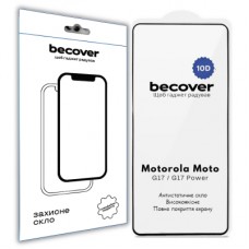 Скло захисне BeCover 10D Motorola Moto G17 / G17 Power Black (715138)