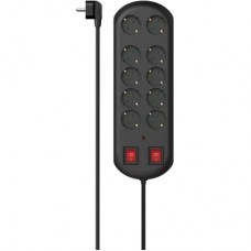 Мережевий фільтр живлення Hama 10хТипF, 16А, 2м (00223164)