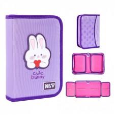 Пенал Yes твердий одинарний з двома клапанами Cute Bunny HP-04 (533740)