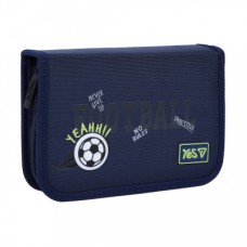 Пенал Yes твердий одинарний з клапаном Football HP-03 (533869)