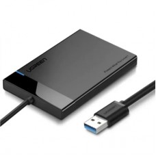 Кишеня зовнішня Ugreen USB 3.0 to SATA 3.0 2.5" HDD/SSD enclosure 6TB UASP black (30847)