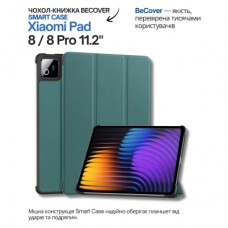 Чохол до планшета BeCover Smart Case Xiaomi Pad 8 / 8 Pro 11.2" Dark Green (714583)