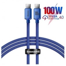 Дата кабель USB-C to USB-C 1.2m 100W blue Baseus (CAJY000603)