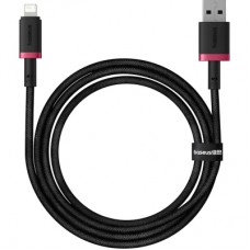 Дата кабель USB 2.0 AM to Lightning 1.0m 2.4A red+black Baseus (P10377801U01-01)