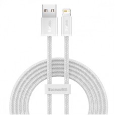 Дата кабель USB 2.0 AM to Lightning 2.0m 2.4A white Baseus (CALD000502)