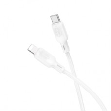 Дата кабель USB-C to Lightning 1.0m silicone BX113 Lenny white BOROFONE (6941991115387)