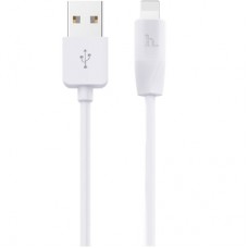 Дата кабель USB 2.0 AM to Lightning 2.0m 2.4A X1 white HOCO (6957531032014)