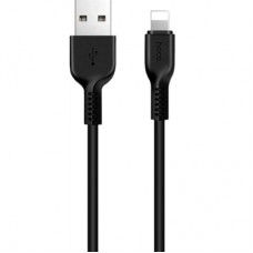 Дата кабель USB 2.0 AM to Lightning 2.0m 2A X20 black HOCO (6957531068860)