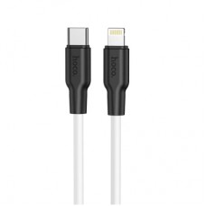 Дата кабель USB-C to Lightning 1.0m 3A 20W X21 Plus black+white HOCO (6931474742162)