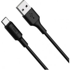 Дата кабель USB 2.0 AM to USB-C 1.0m 2A X25 black HOCO (6957531080145)