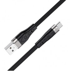 Дата кабель USB 2.0 AM to USB-C 1.0m 3A silicone X53 black HOCO (6931474738097)