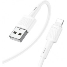 Дата кабель USB 2.0 AM to Lightning 1.0m 2.4A X83 white HOCO (6931474770875)