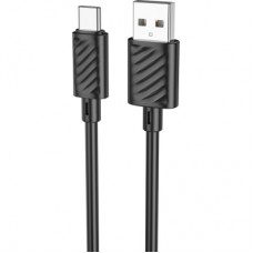 Дата кабель USB 2.0 AM to USB-C 1.0m X88 Gratified black HOCO (6931474783349)