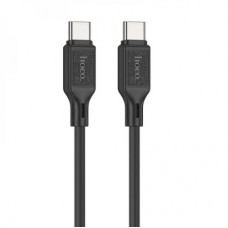 Дата кабель USB-C to USB-C 1.0m 60W silicone X90 Cool black HOCO (6931474788467)
