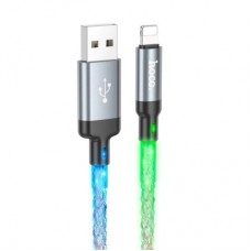 Дата кабель USB 2.0 AM to Lightning 1.0m U112 Shine gray HOCO (6931474788801)