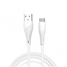 Дата кабель USB 2.0 AM to Micro 5P 1.0m 2.4A X196 white WUW (6972573335572)