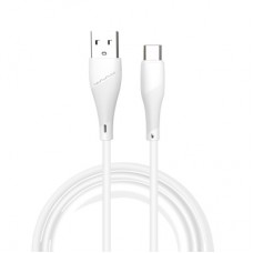 Дата кабель USB 2.0 AM to USB-C 1.0m 2.4A X196 white WUW (6972573335589)