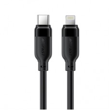 Дата кабель USB-C to Lightning 1.2m 30W TPU black Acefast (6974316286196)