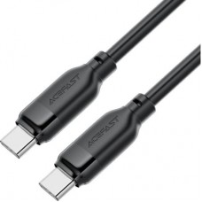 Дата кабель USB-C to USB-C 1.2m 60W TPU black Acefast (6974316283805)