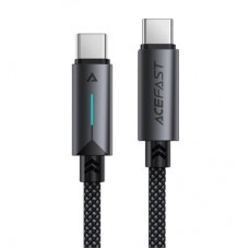 Дата кабель USB-C to USB-C 1.2m 60W nylon black Acefast (6974316284475)