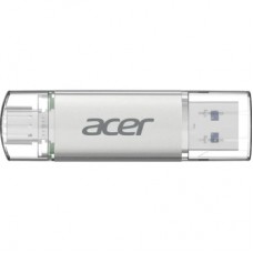 USB флеш накопичувач Acer 64GB UT300 USB-A/Type-C 3.2 Silver (BL.9BWWA.589)