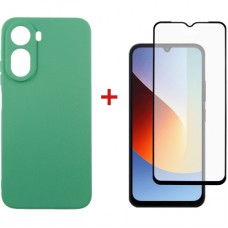Чохол до мобільного телефона Dengos Soft Cover + Glass Xiaomi Redmi A7 Pro Mint (DG-KM-203)
