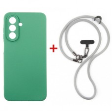 Чохол до мобільного телефона Dengos Case + Cross-body Strap Samsung Galaxy A17/A26 Mint+Grey (DG-KM-CCRB-24)