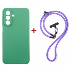 Чохол до мобільного телефона Dengos Case + Cross-body Strap Samsung Galaxy A17/A26 Mint+Purple (DG-KM-CCRB-25)