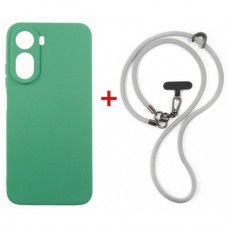 Чохол до мобільного телефона Dengos Case + Cross-body Strap Xiaomi Redmi A7 Pro Mint+Grey (DG-KM-CCRB-53)