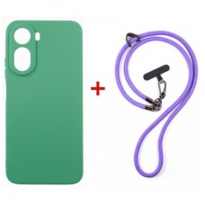 Чохол до мобільного телефона Dengos Case + Cross-body Strap Xiaomi Redmi A7 Pro Mint+Purple (DG-KM-CCRB-54)