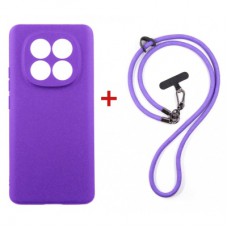 Чохол до мобільного телефона Dengos Case + Cross-body Strap Xiaomi Redmi Note 15 Purple+Purple (DG-KM-CCRB-36)