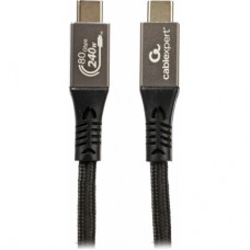 Дата кабель USB-C to USB-C 1.0m USB4 240W 16K60Hz braided Cablexpert (CCBP-USB4.2-CMCM240-1M)