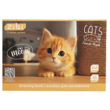 Альбом для малювання ZiBi А4 CATS&DOGS, 16 аркушів на скобі (ZB.1422-22)
