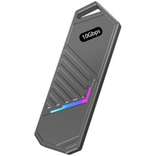 Кишеня зовнішня Dynamode M.2 SSD NVMe to USB-C USB 3.2 Gen2 aluminum black (DM-CAD-SSD14-N)