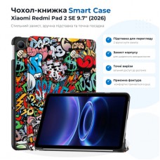 Чохол до планшета BeCover Smart Case Xiaomi Redmi Pad 2 SE 9.7" (2026) Graffiti (715835)