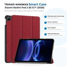 Чохол до планшета BeCover Smart Case Xiaomi Redmi Pad 2 SE 9.7" (2026) Red Wine (715830)