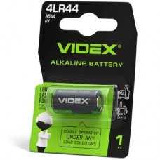 Батарейка 4LR44 / A544 1шт blister Videx (4LR44/A544 1B)