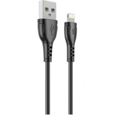 Дата кабель USB 2.0 AM to Lightning 1.0m PVC black Wibrand (WI.DC/BO1B-UL)