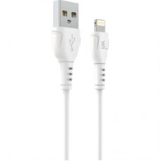 Дата кабель USB 2.0 AM to Lightning 1.0m PVC white Wibrand (WI.DC/BO1W-UL)