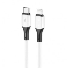 Дата кабель USB-C to Lightning 1.0m PD silicone white Wibrand (WI.DC/MA1W-CL)